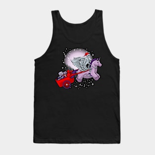 santa claus riding a pony Tank Top